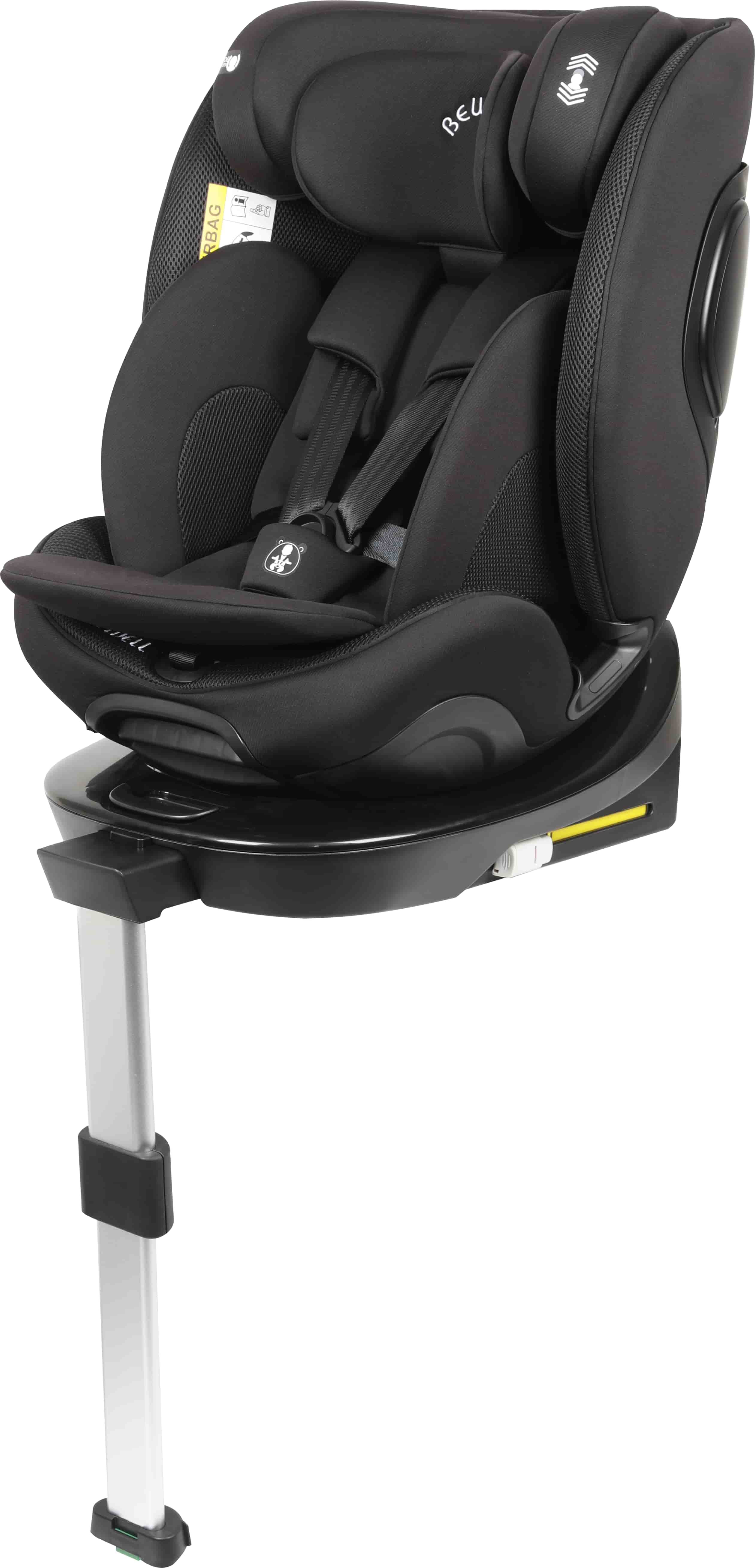 40-150 sm körpə üçün ISOFIX və Dayaq ayağı Uşaq Avtomobil Oturacağı